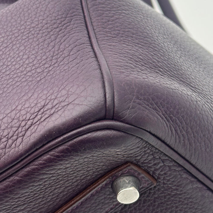 Hermes Tasche Birkin 35 Togo Leder Raisin Hardware  Palladium