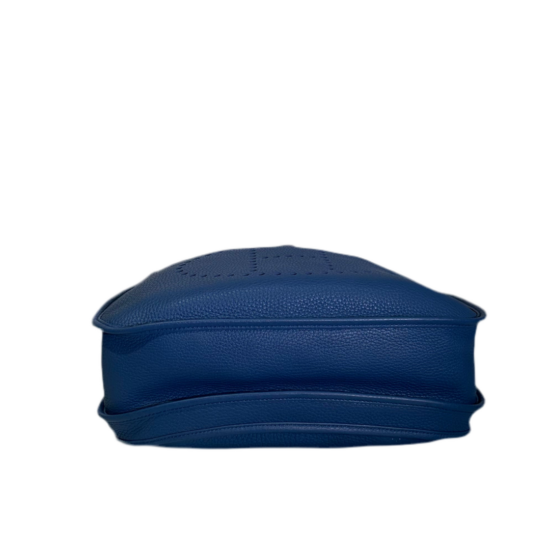 Hermes Evelyne 33 Clemence Leder Amazone Blue Saphir HW Palladium