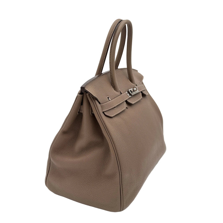 Hermes Birkin 35 Etoupe Togo Leder HW Palladium Q= 2013