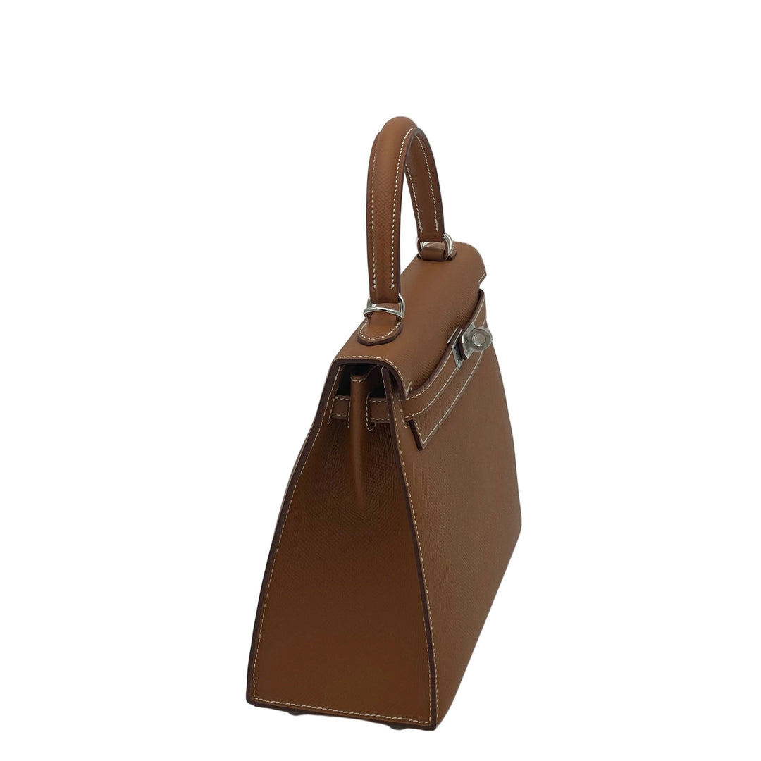 Hermes Kelly II 25 Sellier Epsom Leder Gold Hardware Palladium