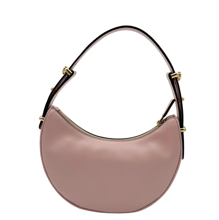 Prada Tasche Arqué Small Leder Alabaster Logo mit Schulterriemen