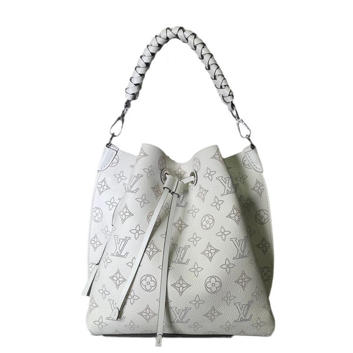 Louis Vuitton Muria Tasche Mahina Leder
Weiss HW Silber mit Schultergurt
