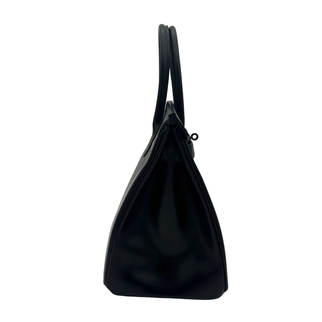 Hermes Birkin 30 So Black Box Leder Hardware Schwarz