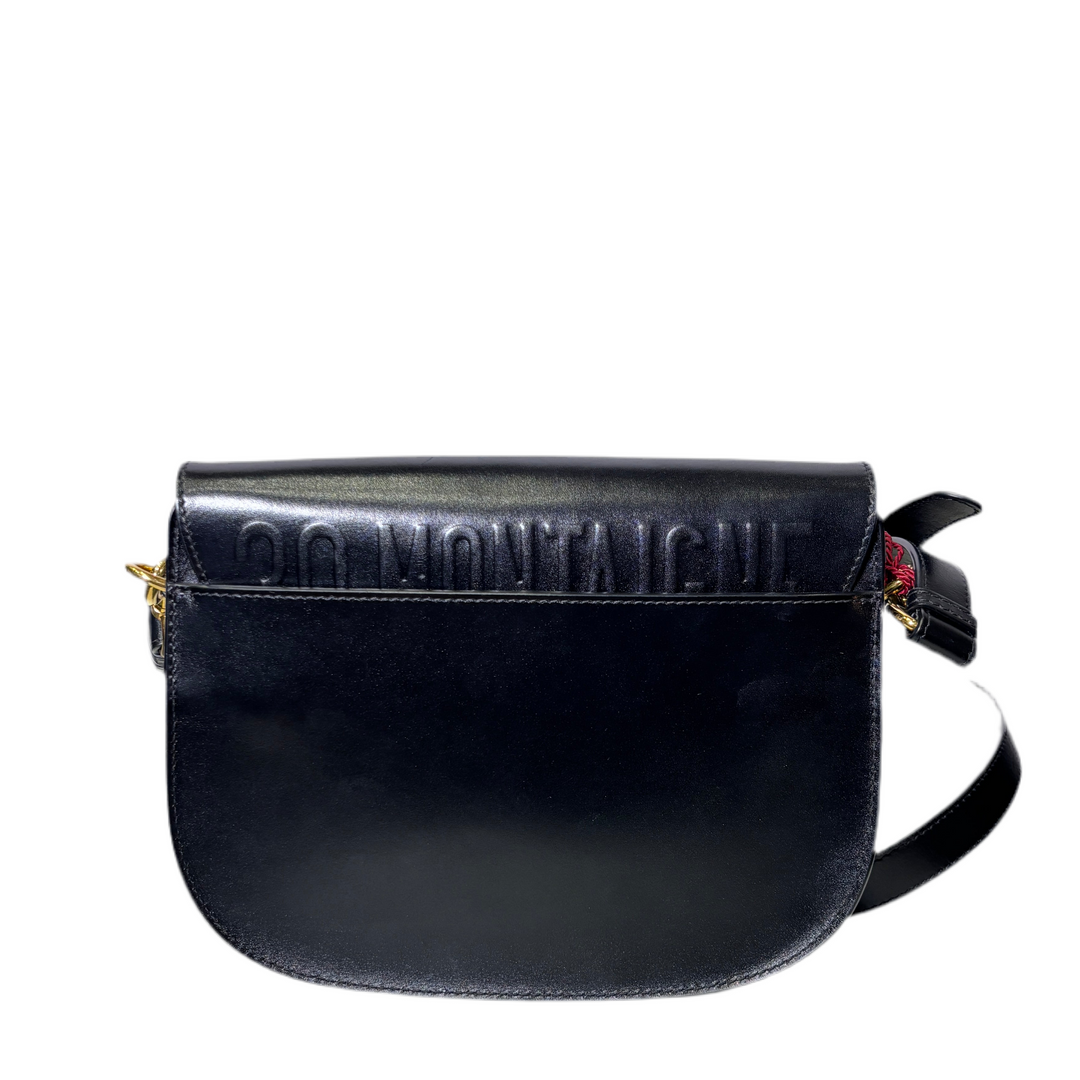 Christian Dior Tasche Bobby Bag Medium Boxcalf Leder Schwarz Hardware Gold