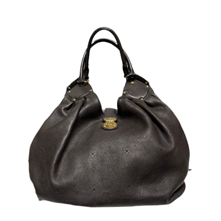 Louis Vuitton Shopper Mahina braun GM Gold Hardware