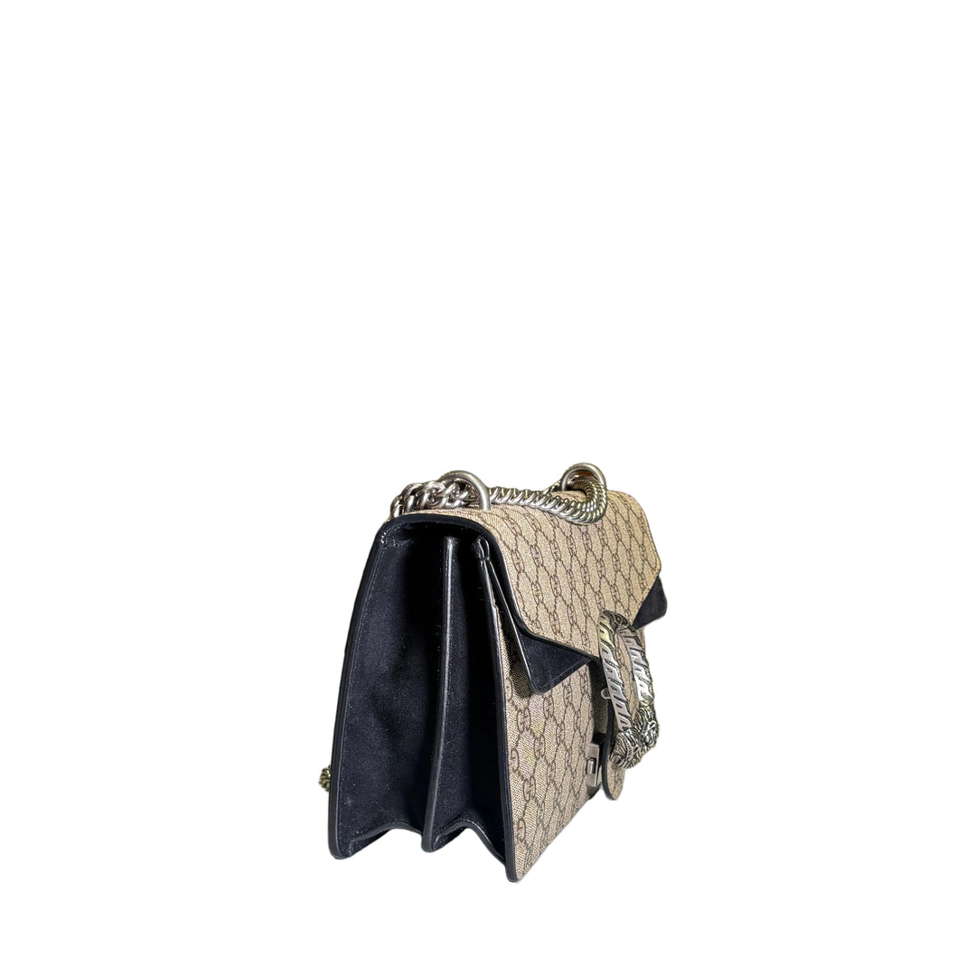 Gucci Tasche Dionysus GG Monogram Wildleder Schwarz PM