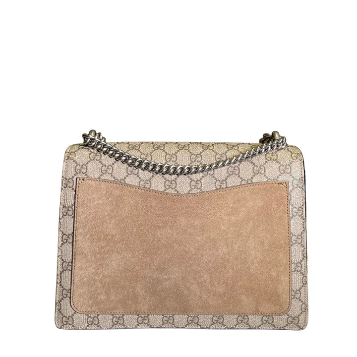 Gucci Tasche Dionysus GG Monogram Wildleder beige Hardware eloxiert