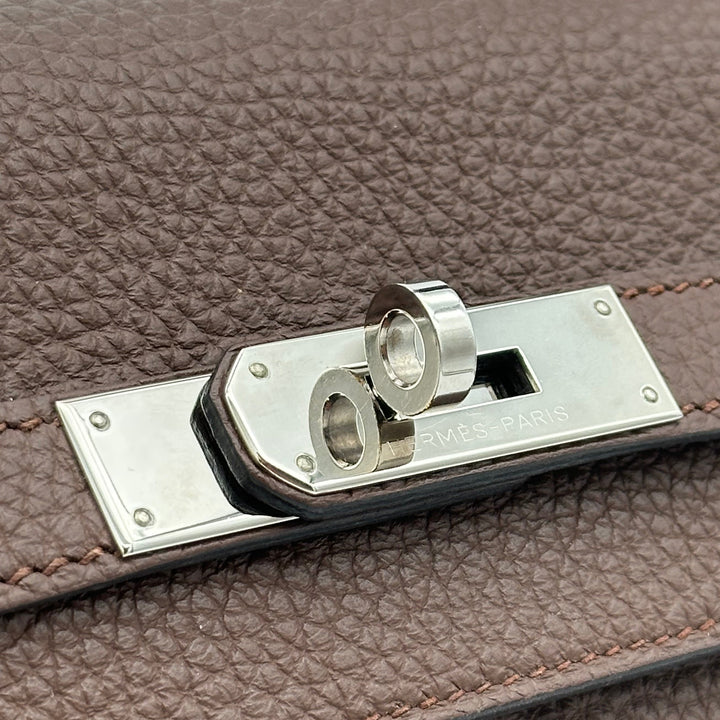 Hermes Kelly 35 Retourne Brullee Togo Palladium
