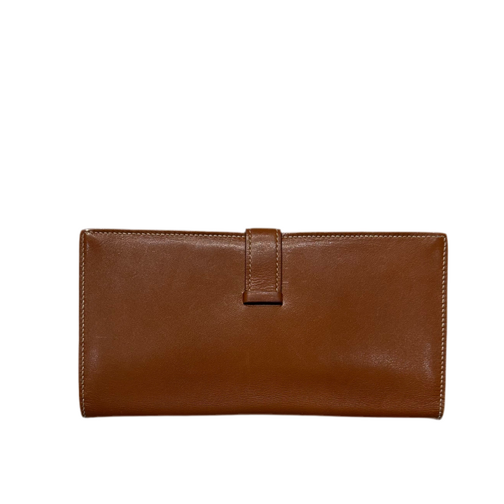 Hermes Geldbörse Bearn Box Leder Gold Hardware Palladium