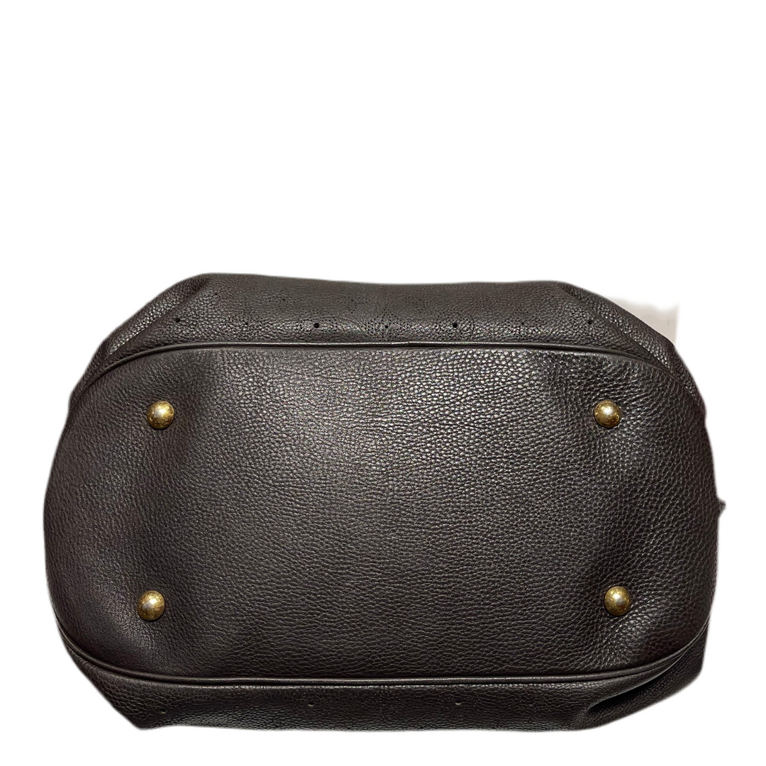 Louis Vuitton Shopper Mahina braun GM Gold Hardware