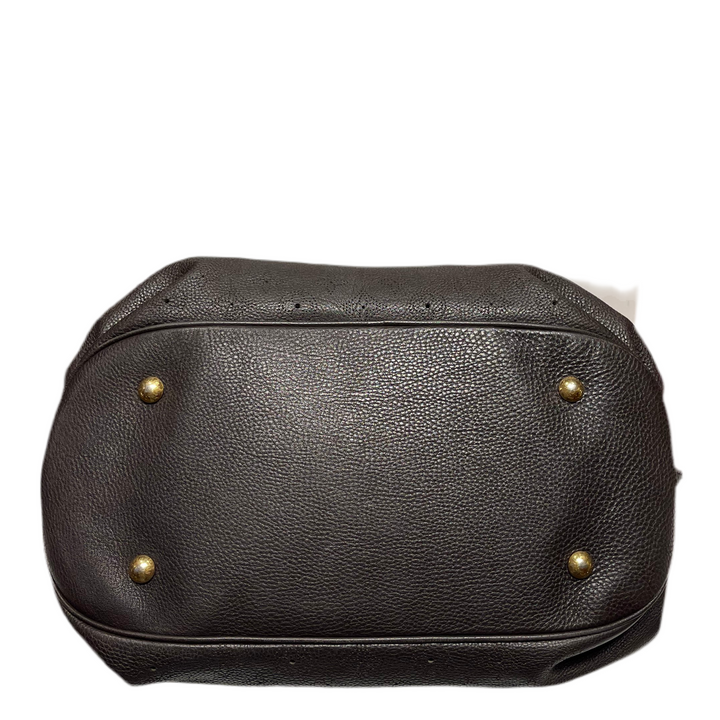 Louis Vuitton Shopper Mahina braun GM Gold Hardware