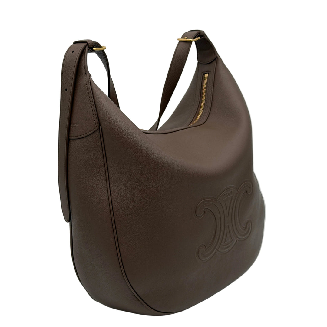 Celine Tasche Heloise Large Schlammfarbe Hardware Gold mit Pochette
