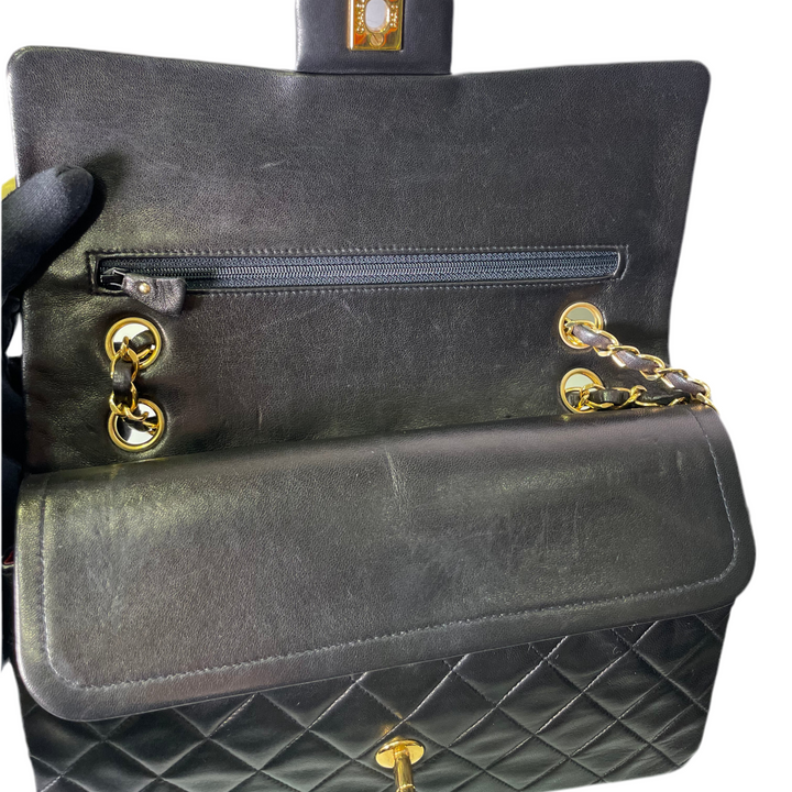 Chanel Timeless 11.12. Nappaleder braun Hardware Gold Vintage