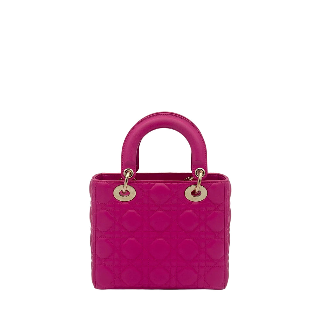 Christian Dior Tasche Lady Dior
Small Tasche Leder Fuchsia HW Gold