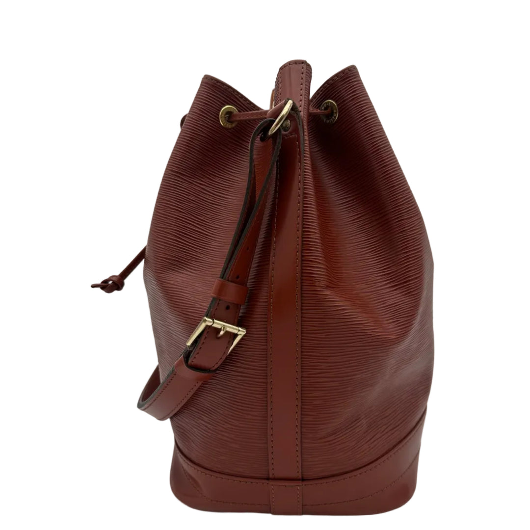 Louis Vuitton Tasche Sac Noe GM Epi Leder Cognac Hardware Messing mit Pochette