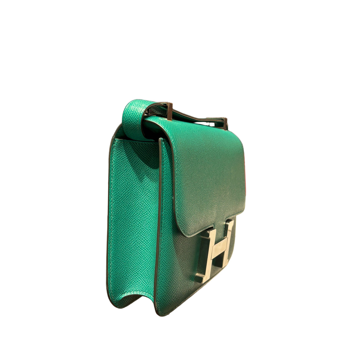 Hermes Constance 24 Epsom Vert Vertigo Palladium 2022