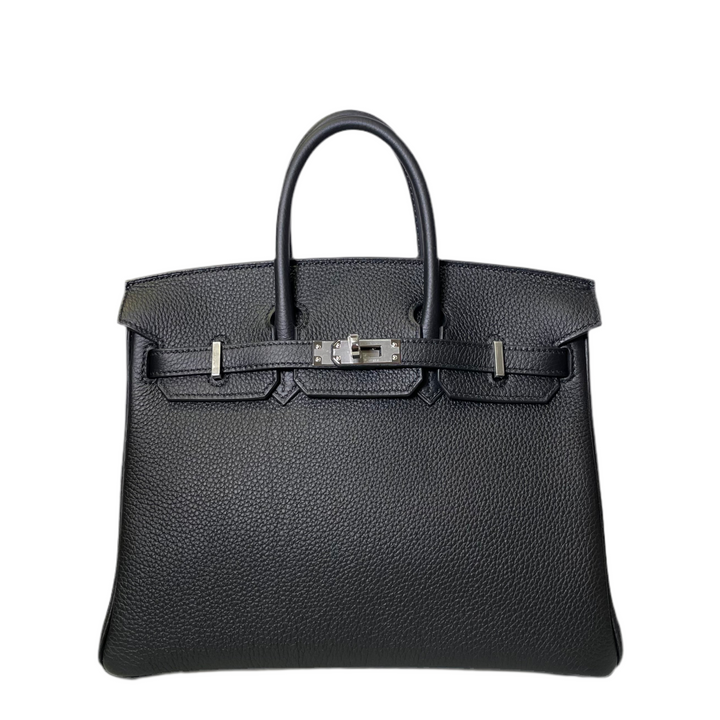 Hermes Birkin 25 Leder Togo Schwarz Hardware Palladium