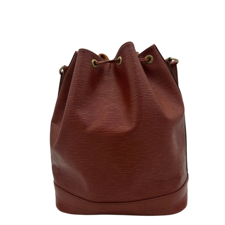 Louis Vuitton Tasche Sac Noe GM Epi Leder Cognac Hardware Messing mit Pochette