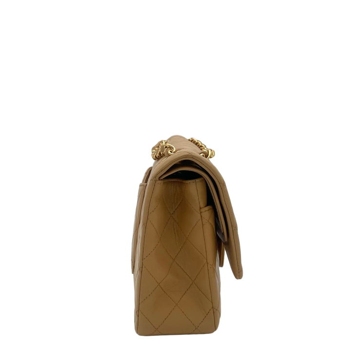 Chanel Tasche Timeless 11.12 Nappa Leder Beige Hardware Gold