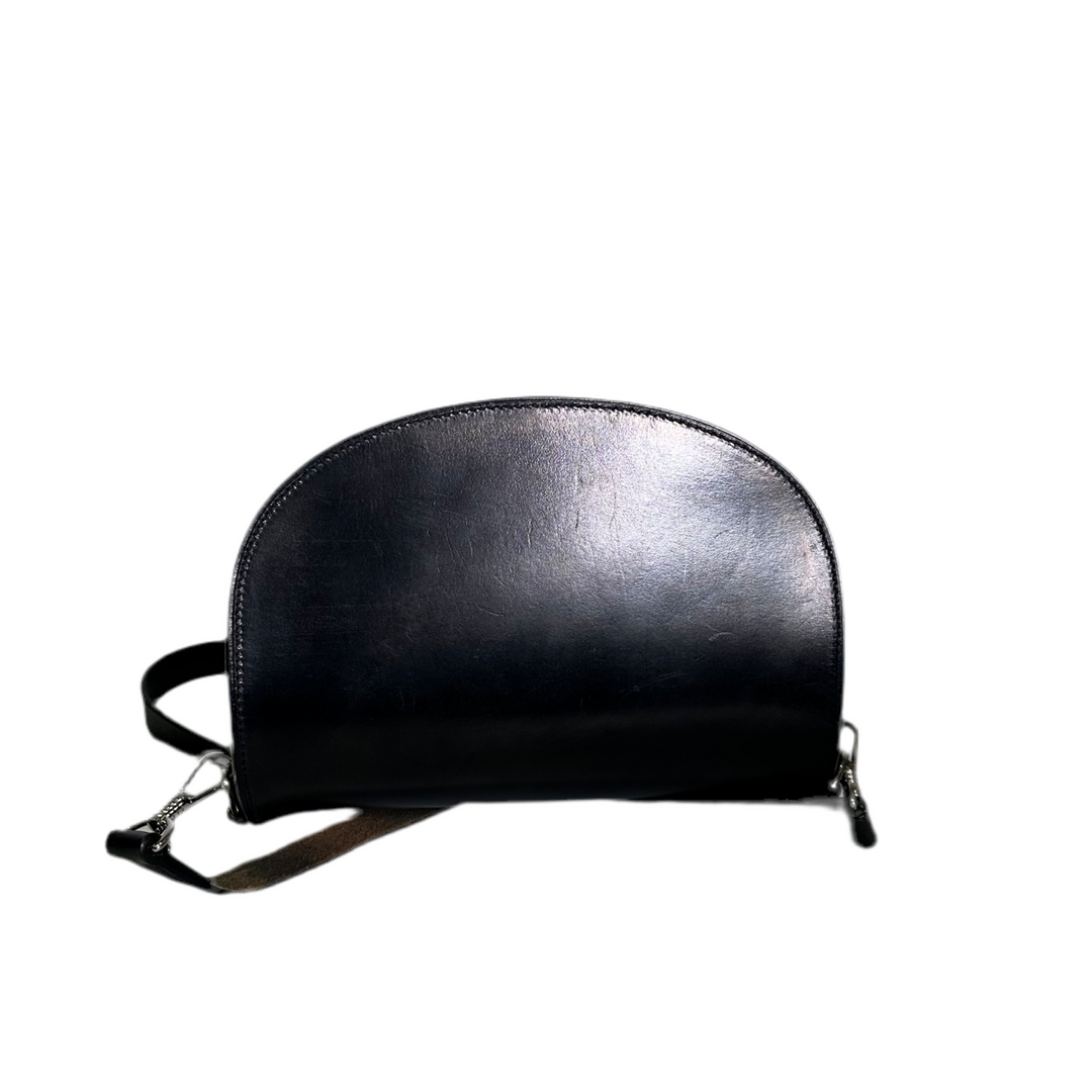 Hermes Rucksack PM Sacocher Box Leder Schwarz Hardware Palladium