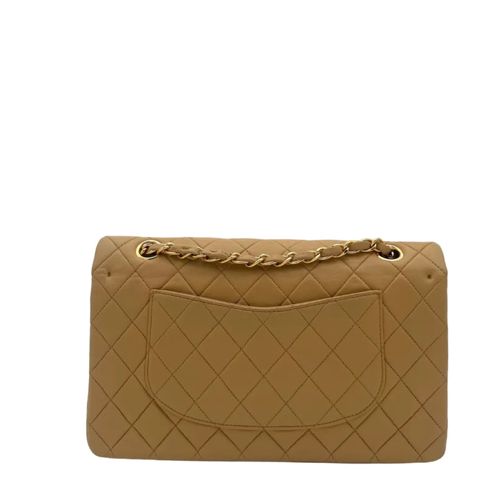 Chanel Tasche Timeless 11.12 Nappa Leder Beige Hardware Gold