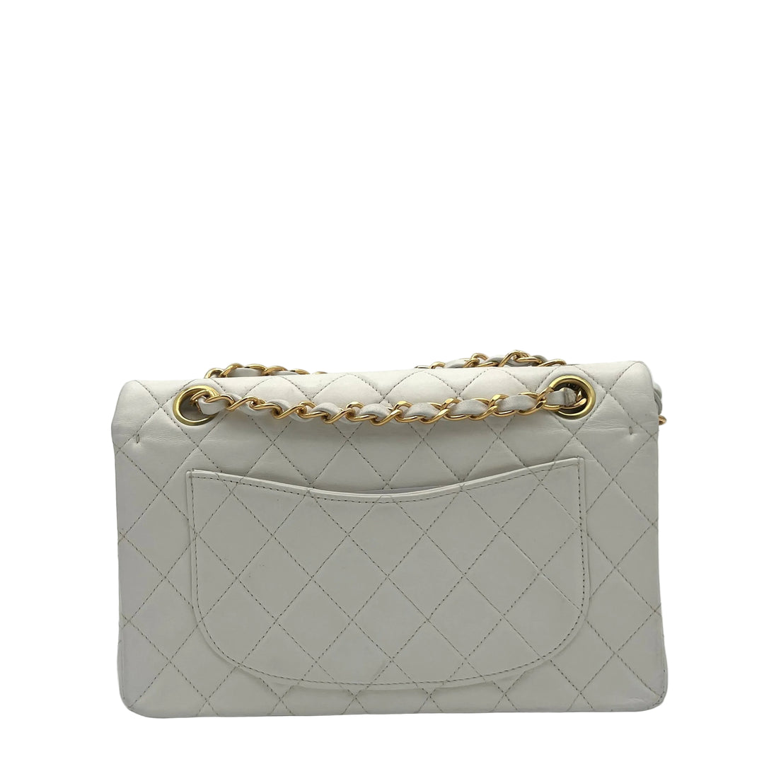 Chanel Tasche Timeless Small Nappa Leder Creme Hardware Gold