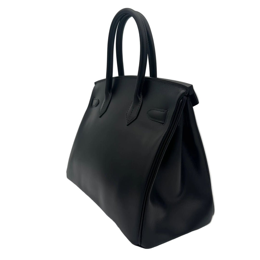 Hermes Birkin 30 So Black Box Leder Hardware Schwarz