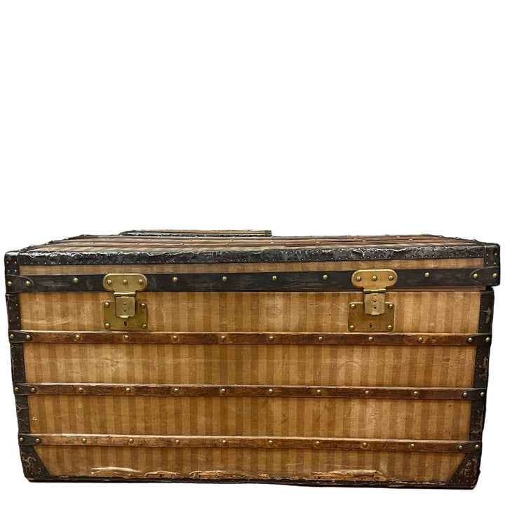Louis Vuitton Trunk Vintage gestreift 108cmx58cm