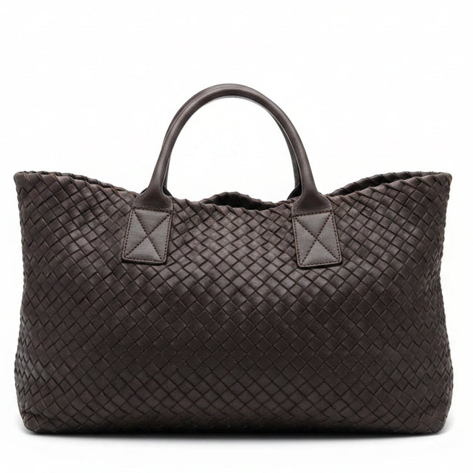 Bottega Veneta Cabat Shopper Medium Leder Intrecciato Braun