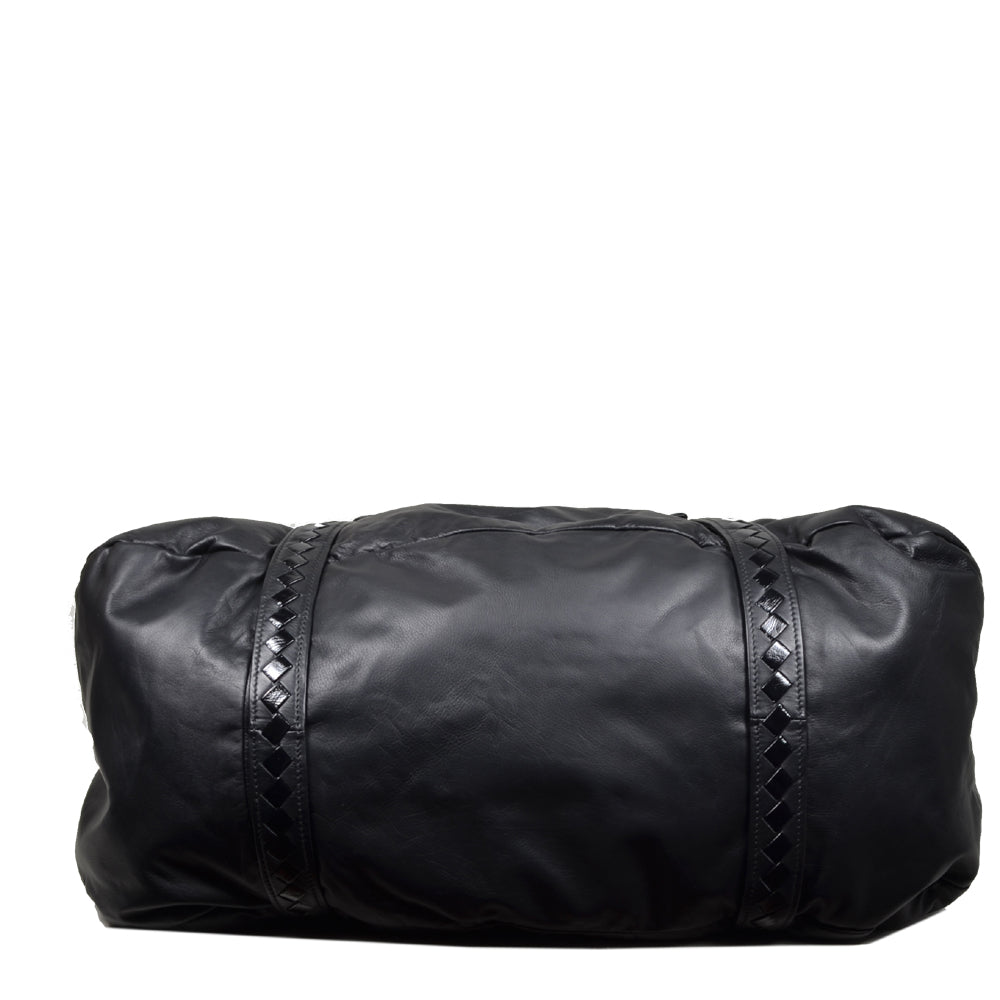 Bottega Veneta Leder Schwarz Hardware Eloxiert mit Studs