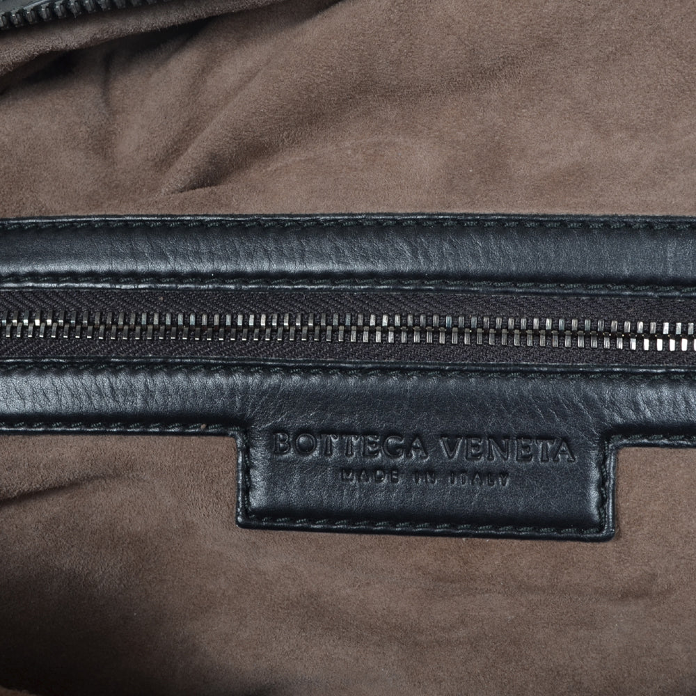 Bottega Veneta Leder Schwarz Hardware Eloxiert mit Studs
