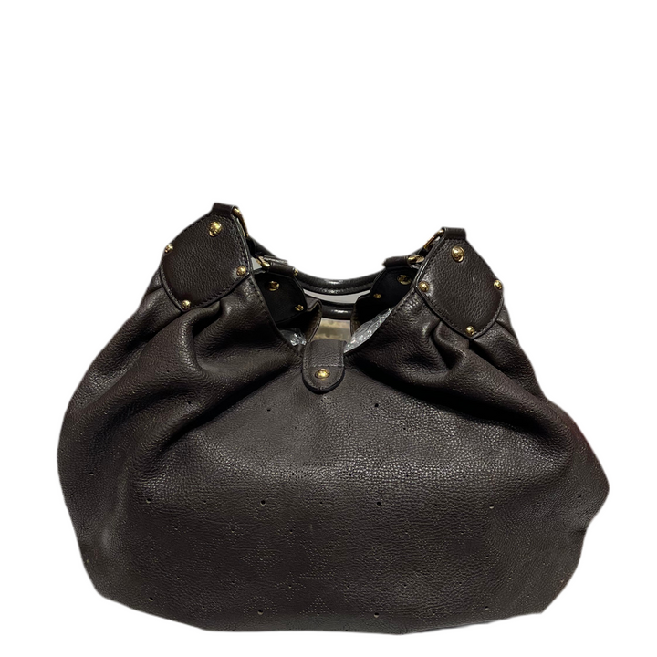 Louis Vuitton Shopper Mahina braun GM Gold Hardware