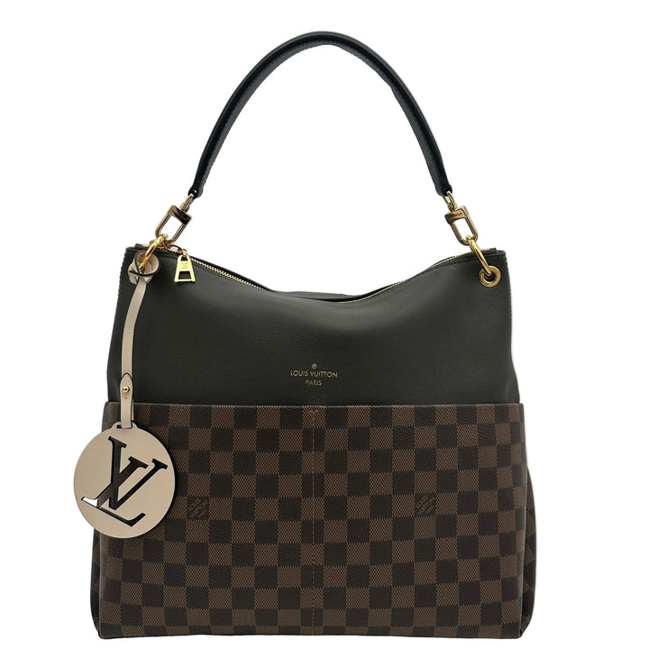 Louis Vuitton Maida Hobo Bag Damier Leder Grün Hardware Gold