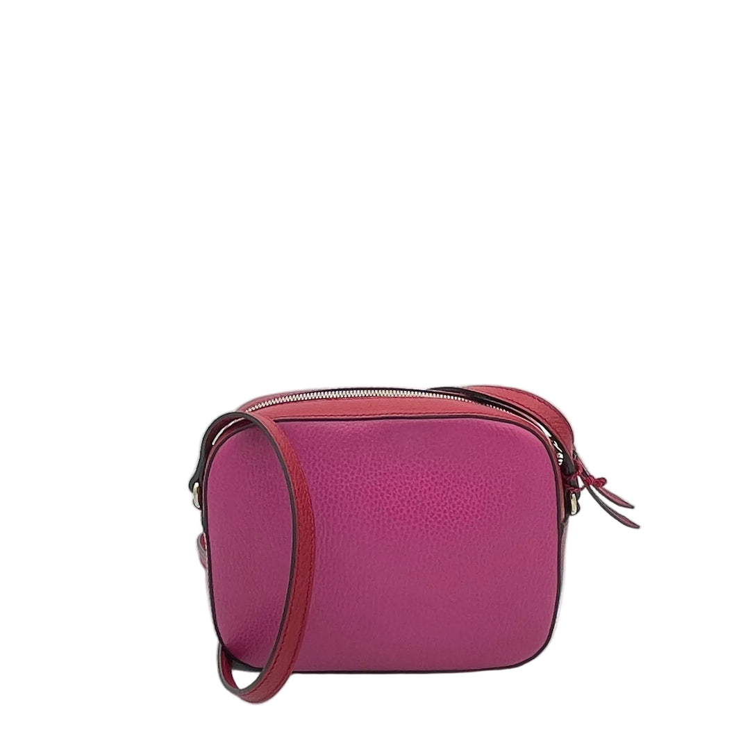 Gucci Tasche Soho Disco Bag Leder Pink Rot Hardware Silber