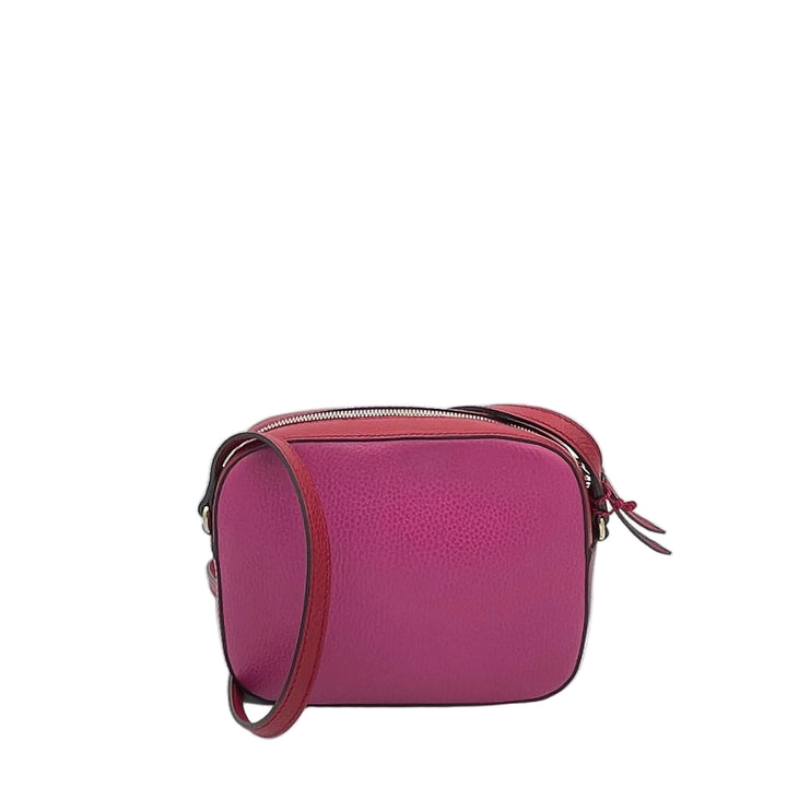 Gucci Tasche Soho Disco Bag Leder Pink Rot Hardware Silber