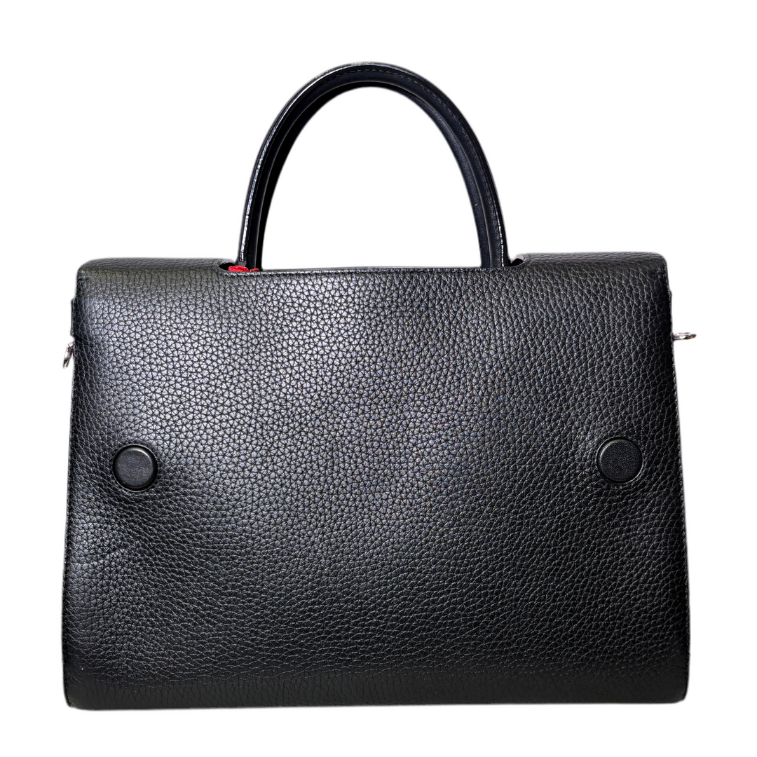 Dior Tasche Diorever Leder Schwarz Hardware Silber