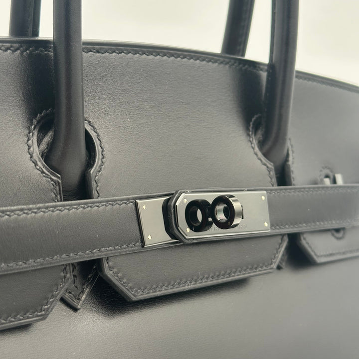 Hermes Birkin 30 So Black Box Leder Hardware Schwarz
