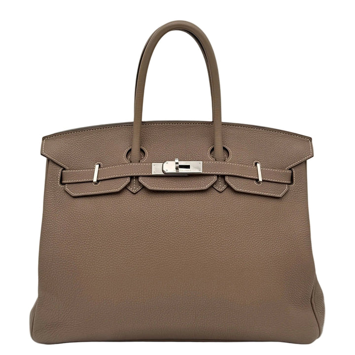 Hermes Birkin 35 Etoupe Togo Leder HW Palladium Q= 2013