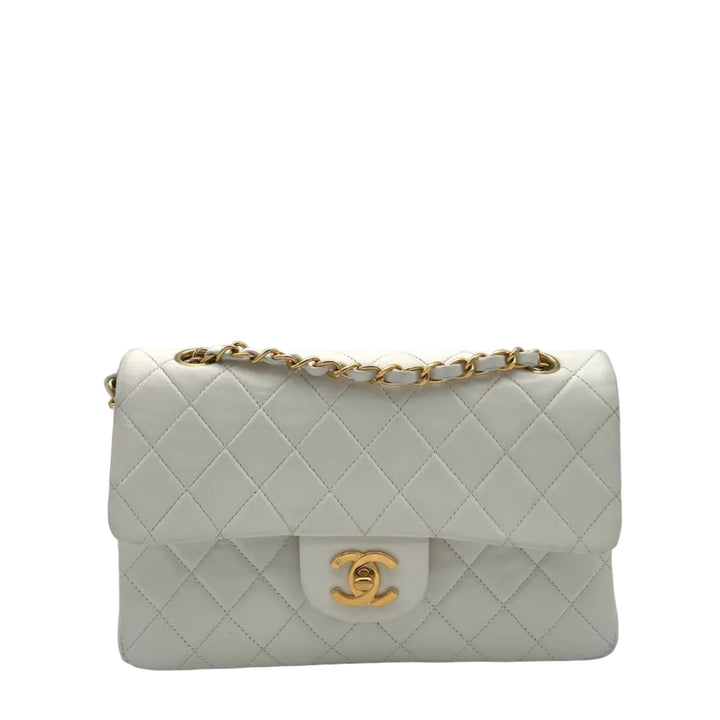 Chanel Tasche Timeless Small Nappa Leder Creme Hardware Gold
