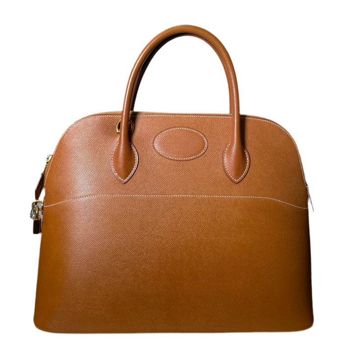 Hermes Bolide 37 Epsom Leder Gold HW Gold Y 1995