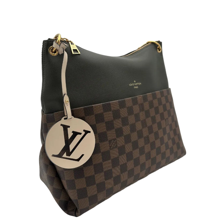 Louis Vuitton Maida Hobo Bag Damier Leder Grün Hardware Gold