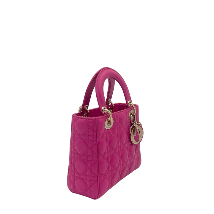 Christian Dior Tasche Lady Dior
Small Tasche Leder Fuchsia HW Gold