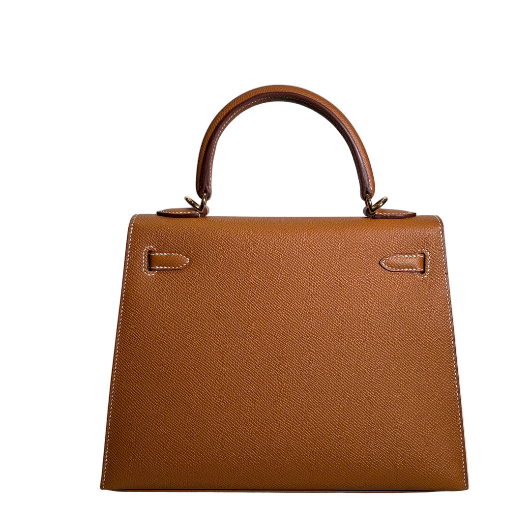 Hermes Kelly 25 Epsom Leder Sellier Gold Hardware Gold XP 2025