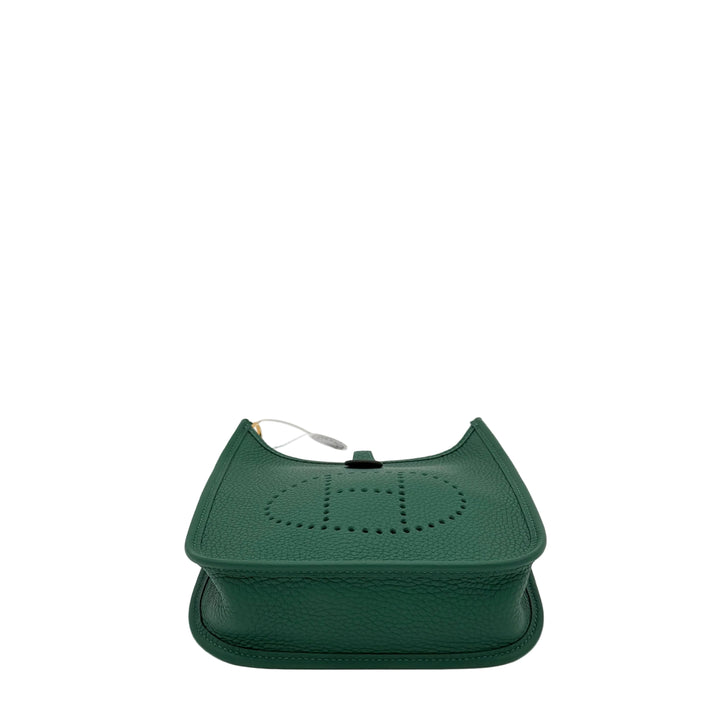 Hermes Mini Evelyne 16 Togo Leder Vert Vertigo Hardware Gold