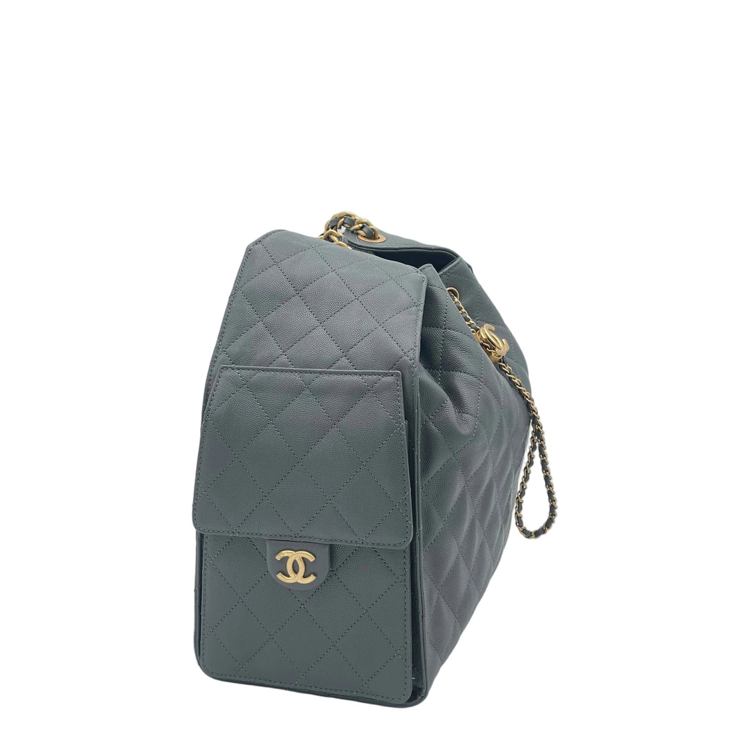 Chanel Tasche 25 Medium Caviar Leder Grau 2025