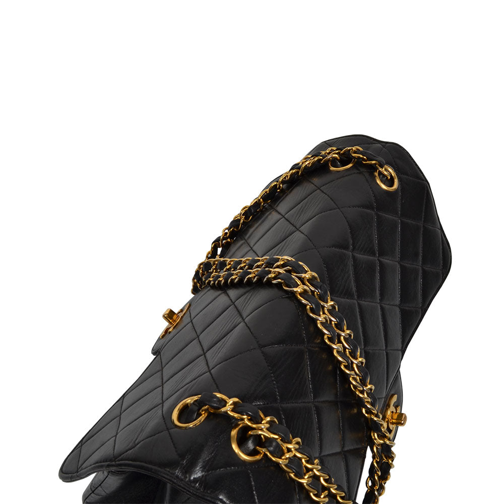 Chanel Tasche Timeless Schwarz Gold Double