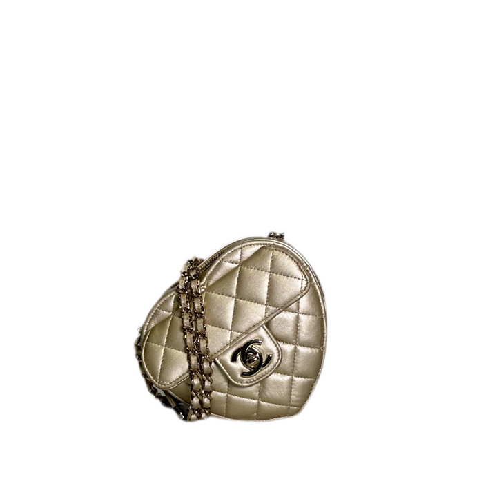 Chanel Tasche CC in love Gold Heart Belt bag Hardware Gold- Frankfurt Secondhand ewa lagan