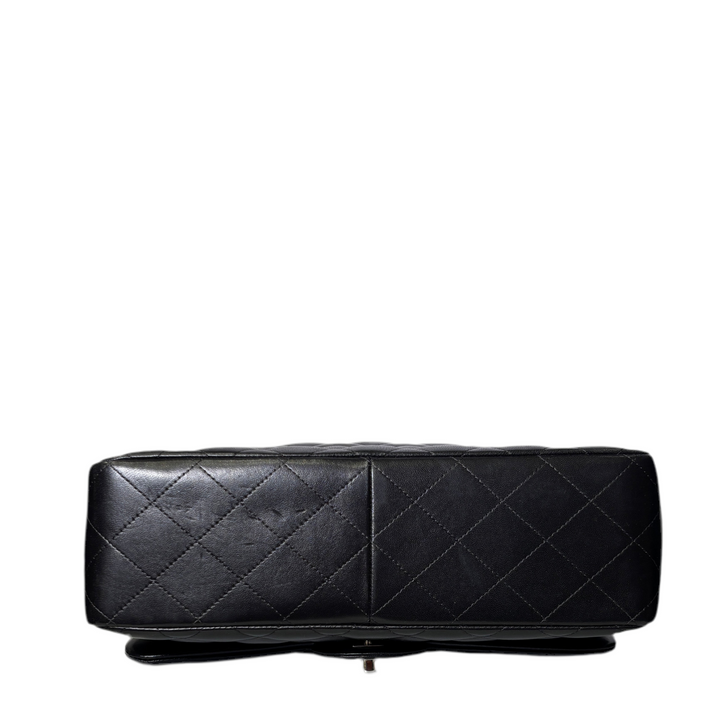 Chanel Timeless Jumbo Nappa Leder Schwarz Hardware Silber ewa lagan secondhand frankfurt