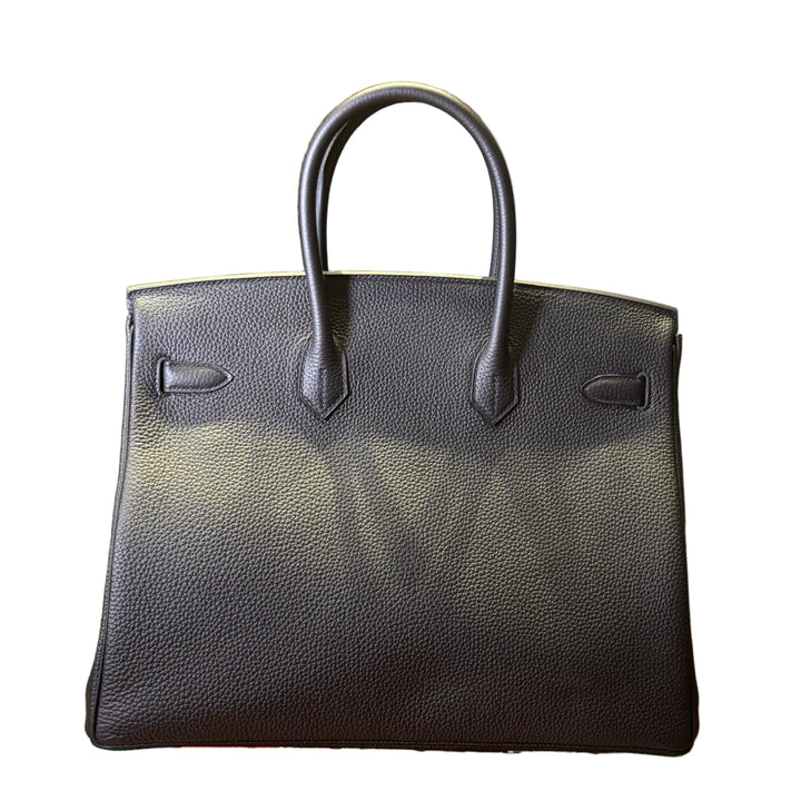 Hermes Birkin 35 Togo Leder Schwarz Hardware Gold