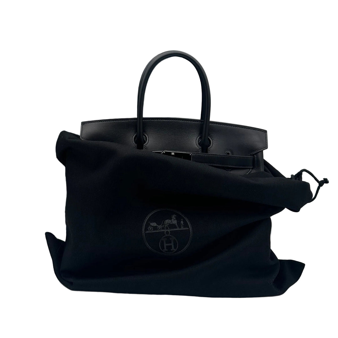 Hermes Birkin 30 So Black Box Leder Hardware Schwarz
